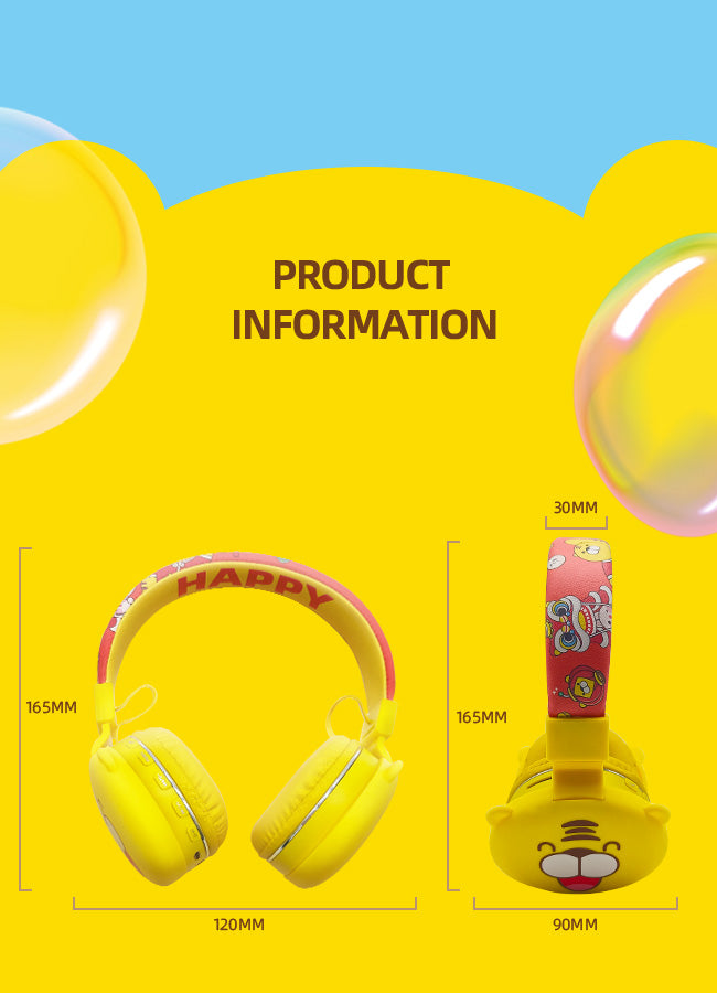 Bluetooth Headphones with Little Tiger Design: A Perfect Blend of Functionality and Fun 🎧🐯
