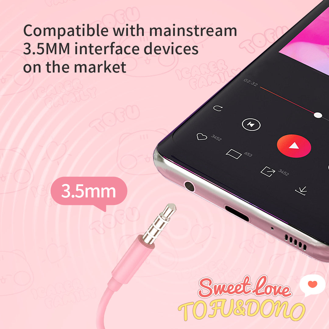 Adorable Alert! Super - cute Co - branded Wired Earphones Await Your Choice 🎧💕