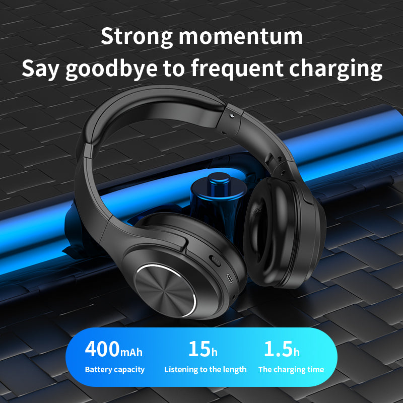 ANC Active Noise - Canceling Over - Ear Headphones 🎧