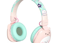 YLFS-99BT Cute  Bluetooth Headphone Pink  Cartoon Design for Girls