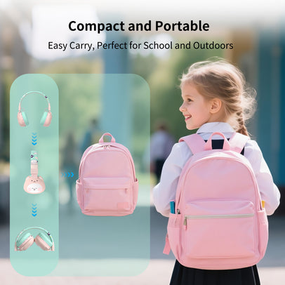 YLFS-99BT Cute  Bluetooth Headphone Pink  Cartoon Design for Girls