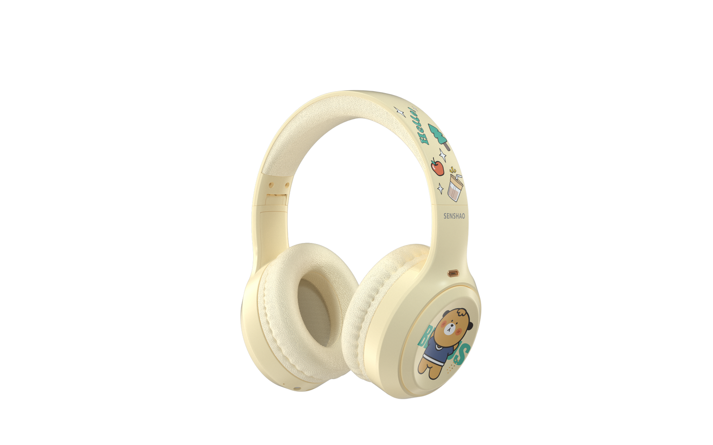 ANC Bluetooth Headset -Cartoon Headphones For Girl /Boy YLFS-12BT