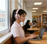 YL-086 Wireless Bluetooth Headphones Over Ear with ENC Mic, HiFi Stereo Deep Bass, Noise Canceling Headphones Lightweight, BT 5.4, for Travel/Office/Home MOQ3K
