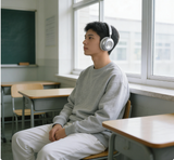 YL-091 Wireless Bluetooth Headphones Over Ear with ENC Mic, HiFi Stereo Deep Bass, Noise Canceling Headphones Lightweight, BT 5.4, for Travel/Office/Home MOQ3K