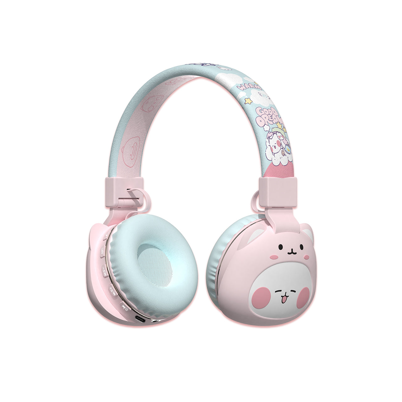 YLFS-99BT Cute  Bluetooth Headphone Cartoon Design for Girl /Boy/Children With Tf Card