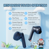 T26 Bluetooth Earbuds Panda Cartoon earphone For GIrls and Boys Children gift