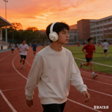 ANC-808 Active Noise Cancelling Headphones, Upgraded Wireless Bluetooth Headphones Over Ear with ENC Mic, HiFi Stereo Deep Bass, Noise Canceling Headphones Lightweight, BT 5.4, for Travel/Office/Home MOQ1K