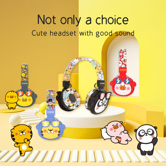 Cartoon Bluetooth Headphone With TF Card For Girls /Boys/Children YLFS-98BT