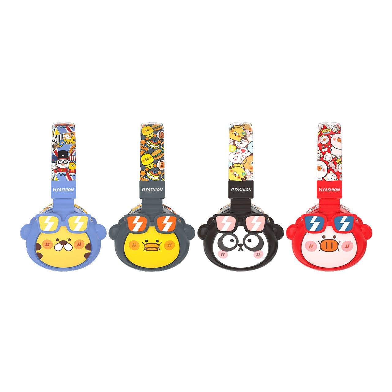 Cartoon Bluetooth Headphone With TF Card For Girls /Boys/Children YLFS-98BT